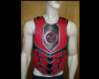 Dragon Scale Leather Armor: Custom Medieval LARP Cosplay Cuirass