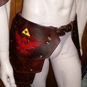 Leather Armor Belt with Tassets image 1