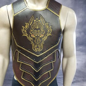 Custom Leather Dragon Scale Armor: Medieval LARP Cosplay Cuirass - Etsy