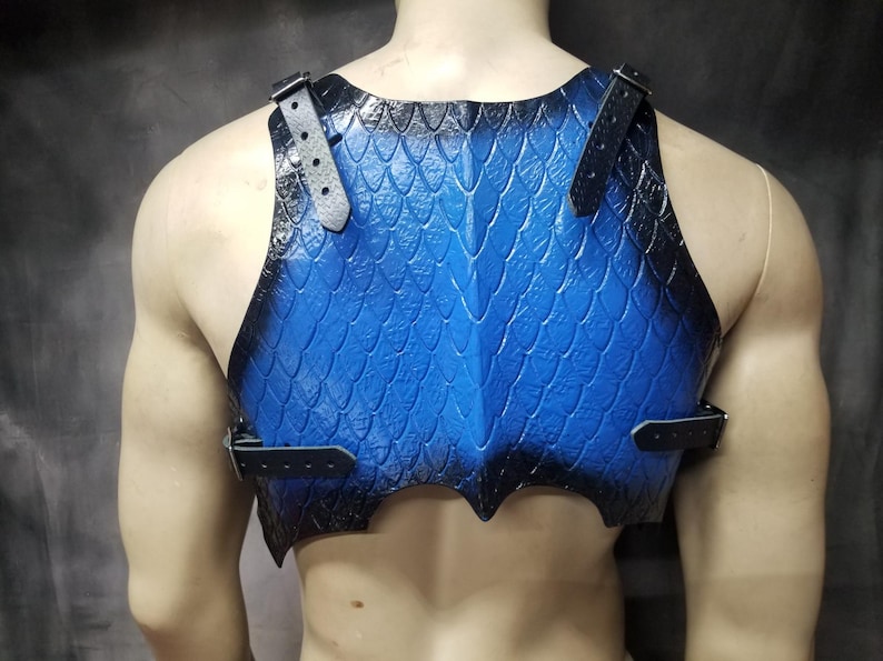 Dragon Scale Leather Armor: Custom LARP Cosplay Cuirass - Etsy