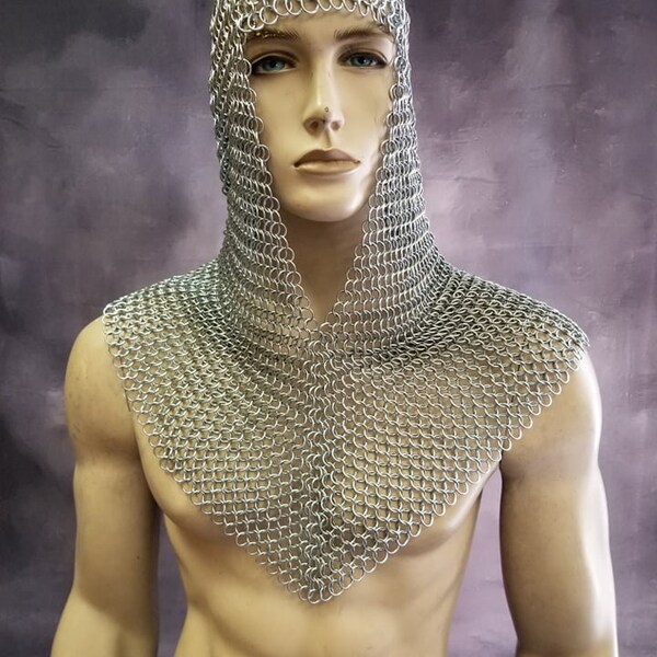 Chainmail Hood 18 gauge butted rings