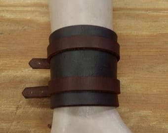 Jayne Cobb Cuff Firefly Inspired Wrist Cuff LARP Leather Armor Cosplay Leather Cuff