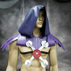 Leather Armor Skeletor  Mantle, shoulders, hood & belt