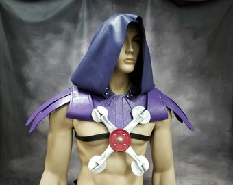 Leather Armor Skeletor  Mantle, shoulders, hood & belt