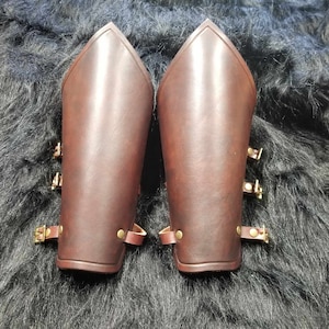 Leather Armor Basic Leather Bracers leather vambrace LARP armor cosplay armor Medieval Armor armour Viking Armor Sentinel Bracers