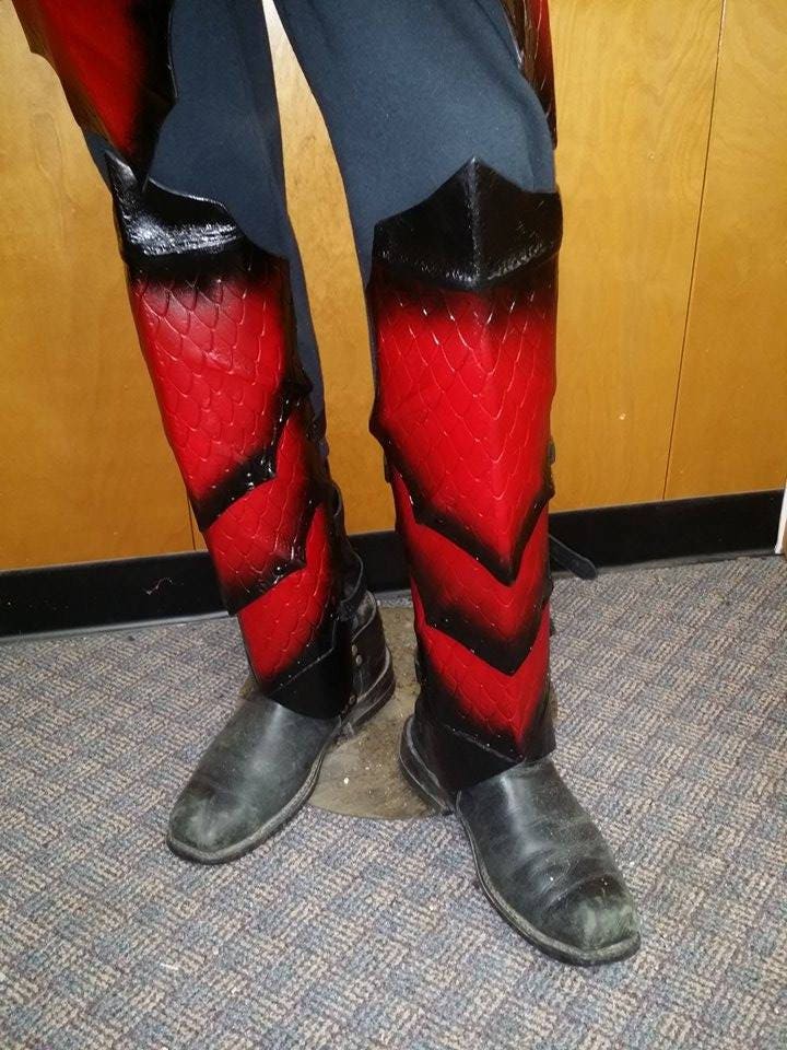 Dragon Scale Leather Armor Set: Custom Gothic LARP Cosplay Costume - Etsy