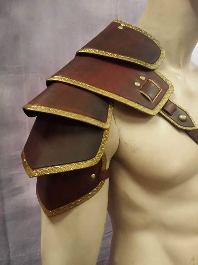 Leather Armor Sentinel segmented shoulder