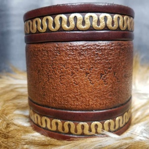 Leather Cuffs Bicep Cuffs celtic cuff viking cuff leather armor viking armor celtic armor LARP cosplay Greek Roman Gladiator armor