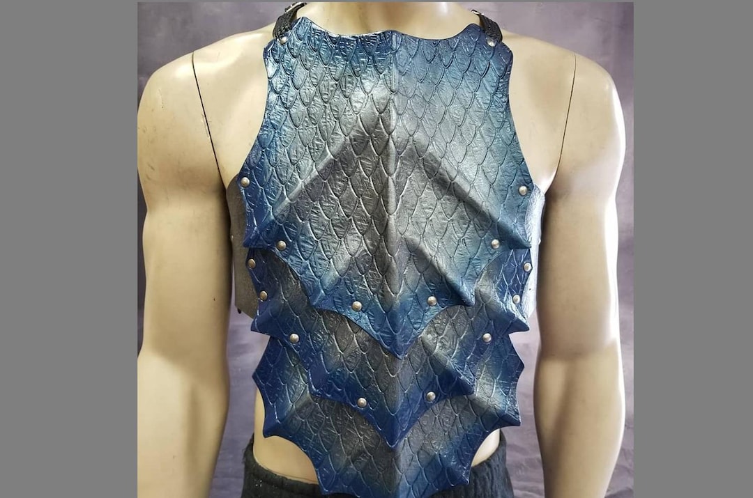 Dragon Scale Leather Armor: Custom LARP Cosplay Cuirass - Etsy