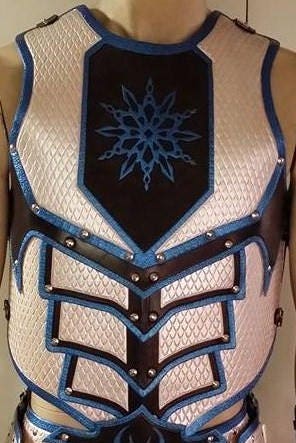 Dragon Scale Leather Armor Chest & Back: Custom Medieval Cuirass ...