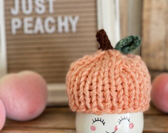 Peach Marshmallow Mug Hats - Peaches Marshmallow Mug Hats - Marshmallow Mug Hats