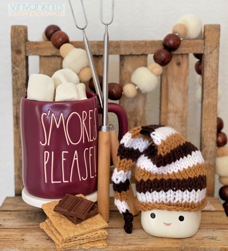 S'more Marshmallow Mug Hats S'mores Hat Mug Hats Etsy