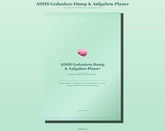 ADHD Thought Dump Planner | Task Breakdown Worksheet | ADHD Planner | Focus Planner | Digital Download