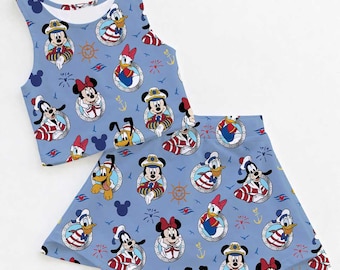 Cruise Disney Outfit, Activewear Set, Child Disney Shirt, Athletic Set, Disney Athletic Set, Athletic Fabric, Disney Outfit