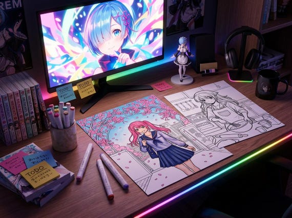 Manga Coloring Books