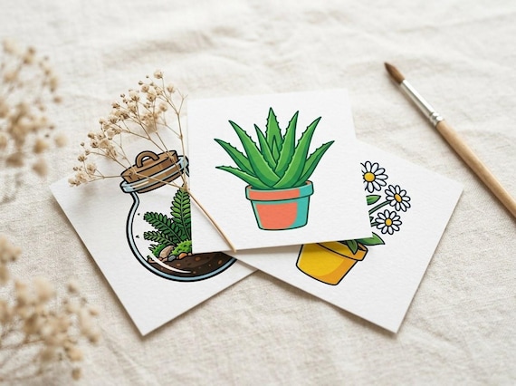 Houseplant Clipart, 30 Transparent PNG, Commercial Use, Sublimation POD, Digital Download view 5