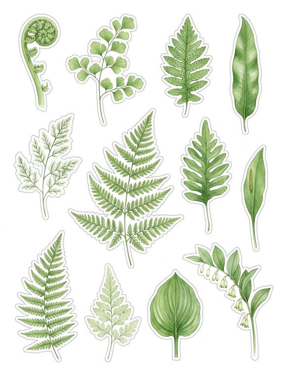 Vintage Botanical Fussy Cut Ephemera Sheets — 26 Printable Sheets, Junk Journal Ephemera, Botanical Scrapbooking, Print at Home · FC-02 view 3