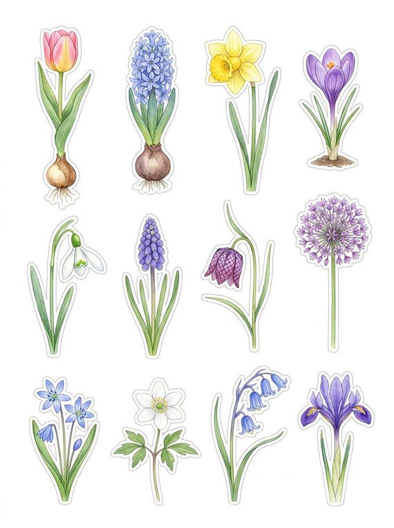 Vintage Botanical Fussy Cut Ephemera Sheets — 26 Printable Sheets, Junk Journal Ephemera, Botanical Scrapbooking, Print at Home · FC-02 view 7