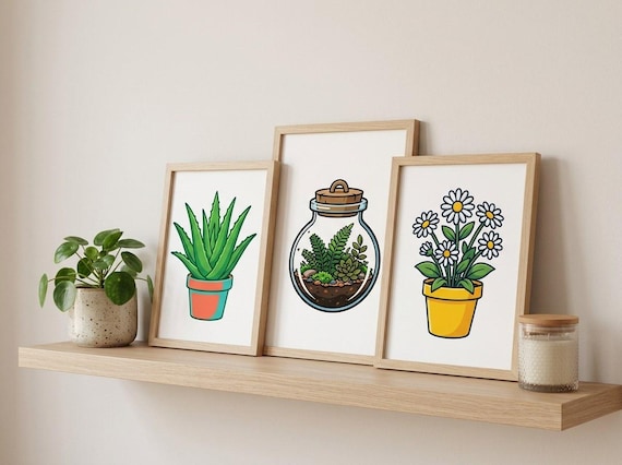 Houseplant Clipart, 30 Transparent PNG, Commercial Use, Sublimation POD, Digital Download view 4