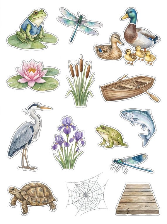 Whimsical Woodland Fussy Cut Ephemera Sheets — 26 Printable Sheets, Junk Journal Ephemera, Scrapbooking Paper, Print at Home · FC-01 view 5