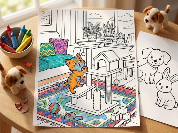 Kids Mega Coloring Bundle VOL 1, 11 Coloring Books, 330 Printable Coloring Pages for Ages 4-8, Boys and Girls Activity, Digital Download view 7