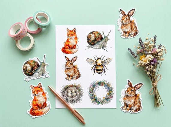 Enchanted Woodland Clipart, 30 Transparent PNG, Commercial Use, Sublimation POD, Digital Download view 3