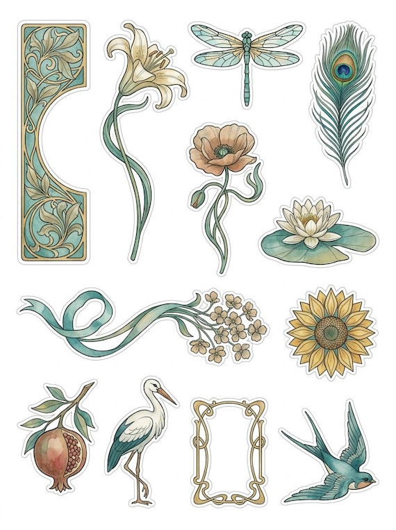 Vintage Ephemera Fussy Cut Sheets — 26 Printable Sheets, Victorian Junk Journal Ephemera, Antique Scrapbooking, Print at Home · FC-04 view 3