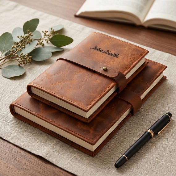 A $100 refillable leather journal with custom engraving hits the sweet spot of heirloom craft and daily utility — the kind of thing someone keeps for a decade.
