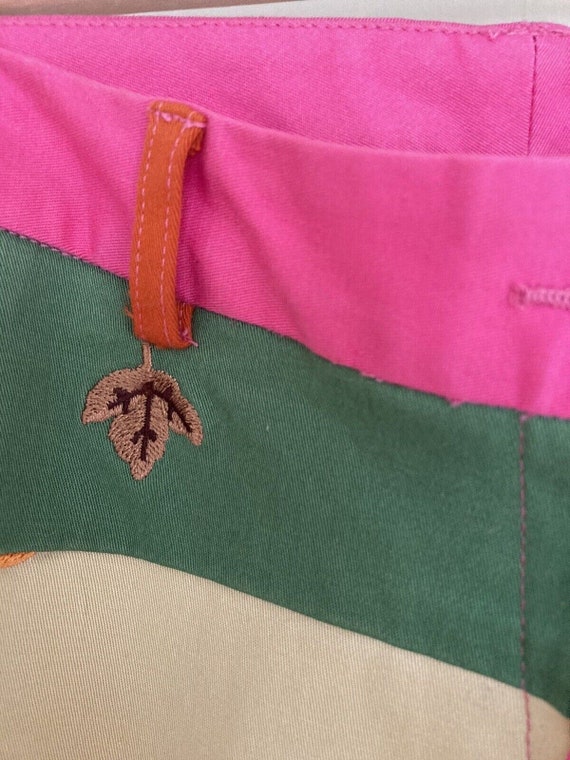 Lily Pulitzer Patchwork Pants Embroidered Leaves … - image 5