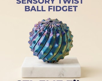 Sensory Twist Ball Fidget Toy | Print-in-Place STL 3MF File