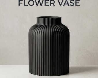 File STL per vaso di fiori moderno / Vaso decorativo stampabile in 3D / Decorazione minimalista per la casa