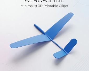 Flyable Aeroplane STL File | 3D Printable Toy Model (Digital Download)