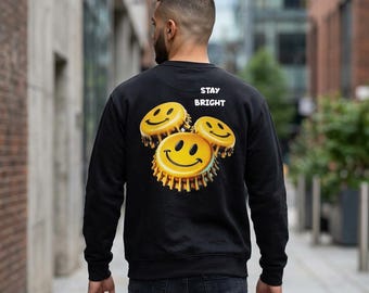 Sweatshirt Unisex Männer + Frauen - Sweater Retro Graphic für Herren + Damen - Ideal für jeden Alltagslook