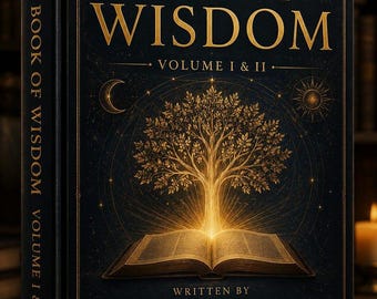 The Book of Wisdom Volume I II Hardcover | Spiritual Philosophy & Ancient Wisdom Collection | Mystical Study Book