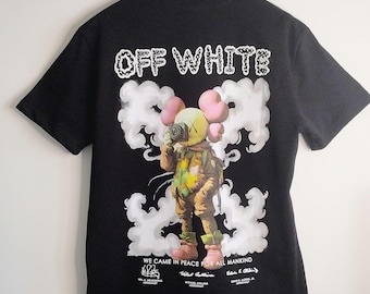 Off-White KAWS Graphic T-Shirt: Cotton Jersey, Casual Summer Wear