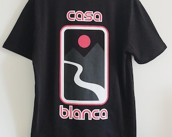 Casablanca Horizon Logo Graphic T-Shirt – Cotton Jersey Summer Tee