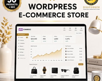 WordPress e-commerce winkel | Business-pakket | 50 producten | SEO en snelheidsoptimalisatie