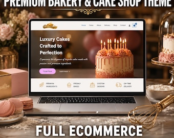 Bakery WordPress Template | WooCommerce Cake Shop Website (PDF Download)