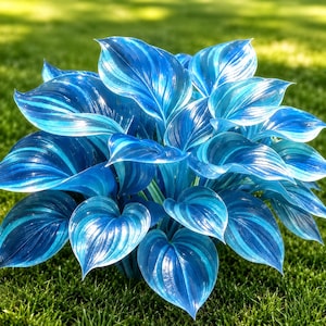 1000+ Blue Hosta Seeds, Shade Garden Perennial Foliage Plant, Elegant Ornamental Leaf Ground Cover for Outdoor Yard Beds Borders