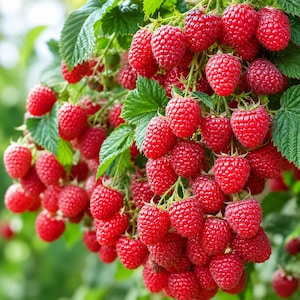 200 Red Raspberry Seeds, Berry Fruit Garden Seeds for Outdoor Planting, Edible Garden Project, Patio Yard Growing