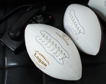 Custom Engraved Synthetic Leather Football, Wedding Groomsmen Gift, Personalized Keepsake Ball