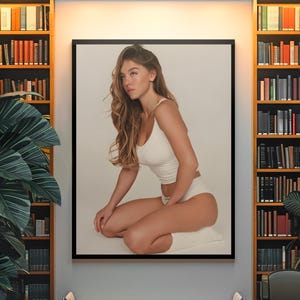 Sydney Sweeney Poster | Euphoria White Lotus Wall Decor | Hollywood It Girl Fashion Art Print | Blonde Bombshell Modern Wall Art