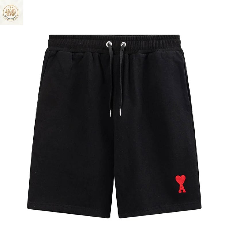 AMI Paris Heart Logo Shorts || Ami De Coeur Cotton Sweat || Luxury Streetwear image 1