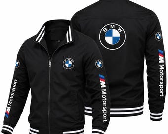 BMW Motorsport-bomberjack heren - zwart racejack met rits streetwear cadeau voor hem