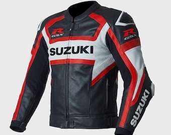 RARE! Vintage 80s Walter Wolf Suzuki Racing Team Leather Jacket