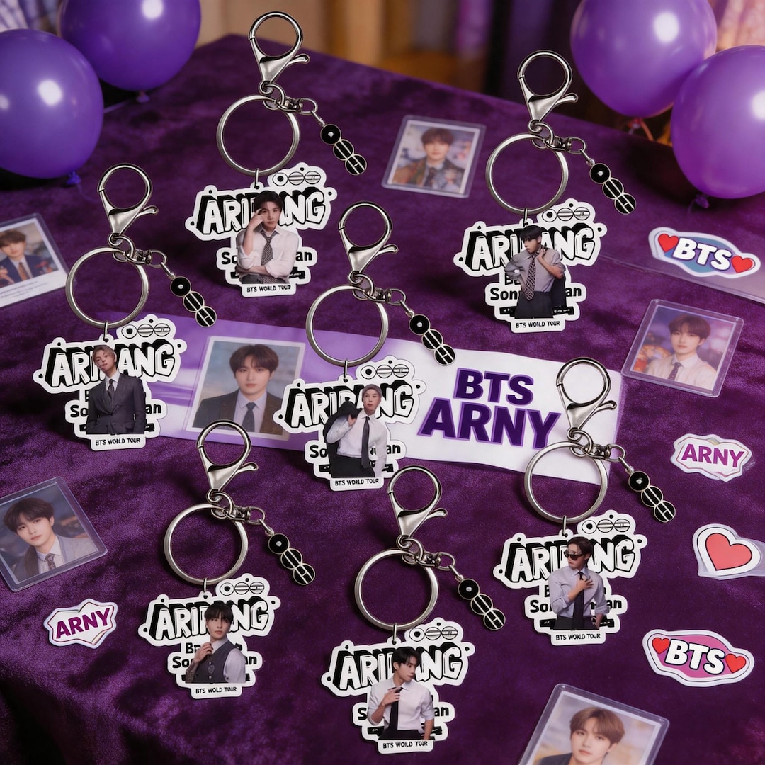 Idol Keychains Arirang-themed Kpop Idol Acrylic Keychains, Kpop Concert Fan Keychains ...