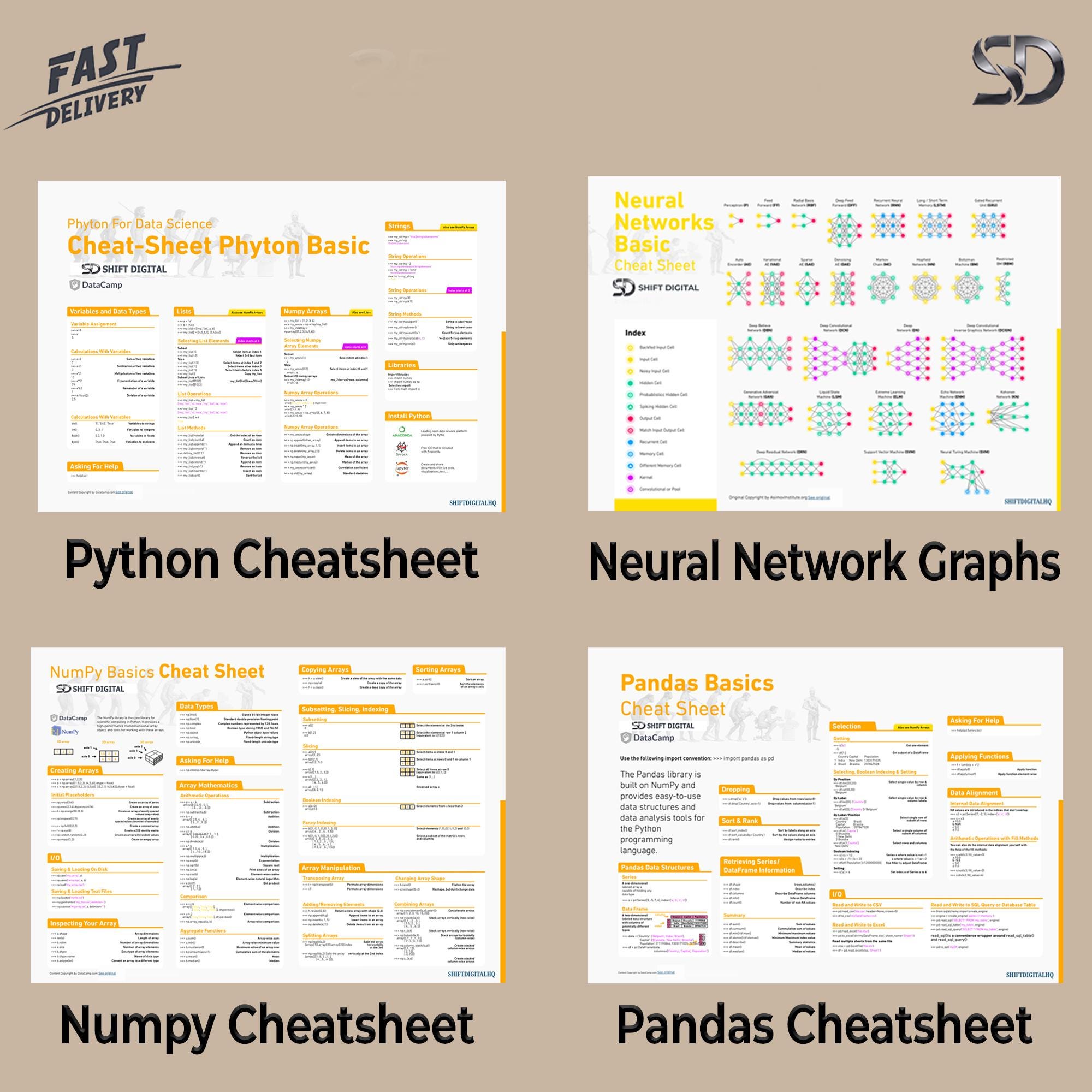 Data Science Cheat Sheet | Python Programming | Machine Learning ...