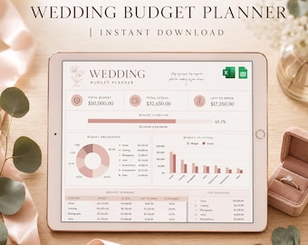 All-in-One Wedding Planner Spreadsheet | Budget Tracker, Guest List, Timeline Checklist | Seating Chart | Excel | Google Sheets Organizer
