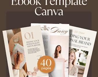eBook Template Editable Canva Lead Coaching Guide Course Creator Luxury Business Classic minimal Workbook