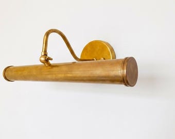 Mid-Century Modern Messing Bilderleuchte - 1940er Jahre Antik Stil